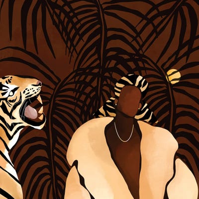 In the Wild (brown) by Bria Nicole art print
