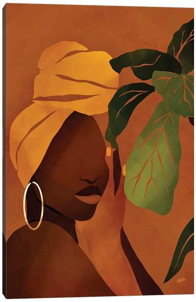 August Canvas Art Print - #BlackGirlMagic
