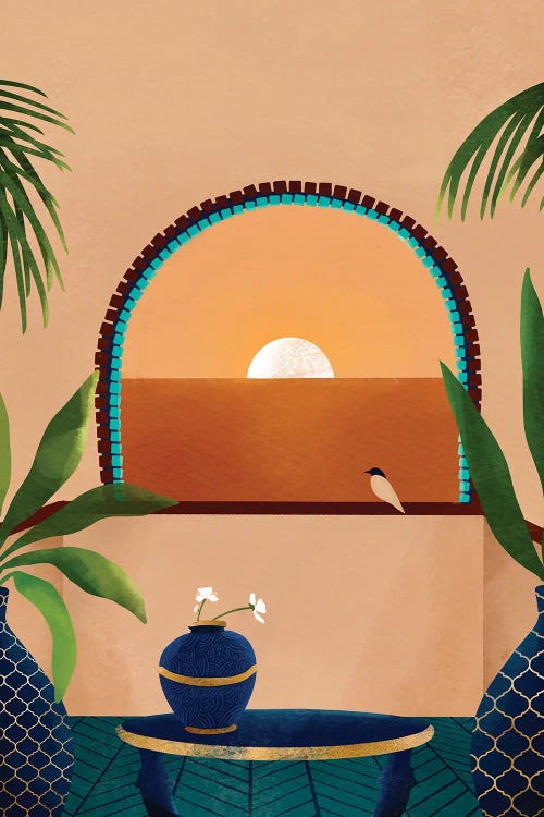 Sunset Balcony by Bria Nicole wall art
