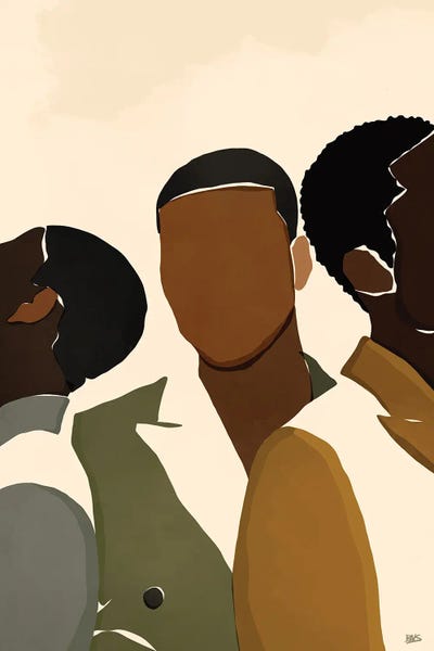 Large Wall Art & Big Canvas Prints: Brothers by Bria Nicole