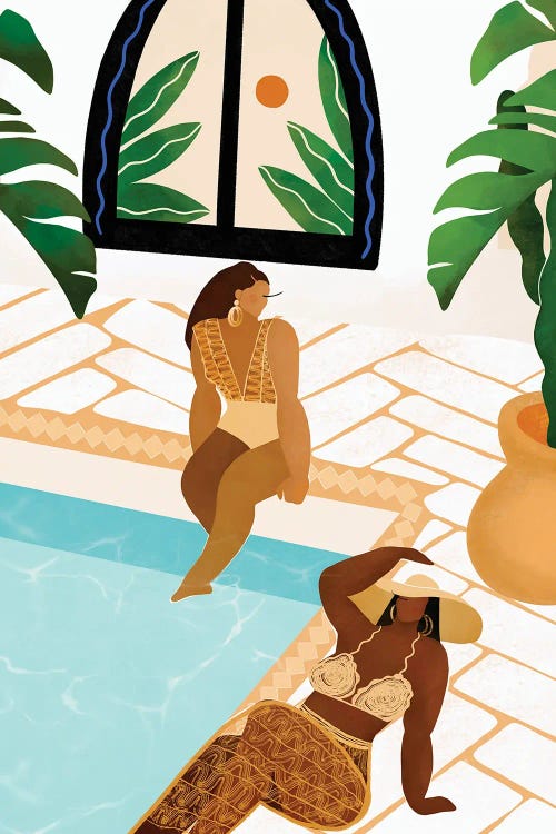 By The Pool by Bria Nicole wall art