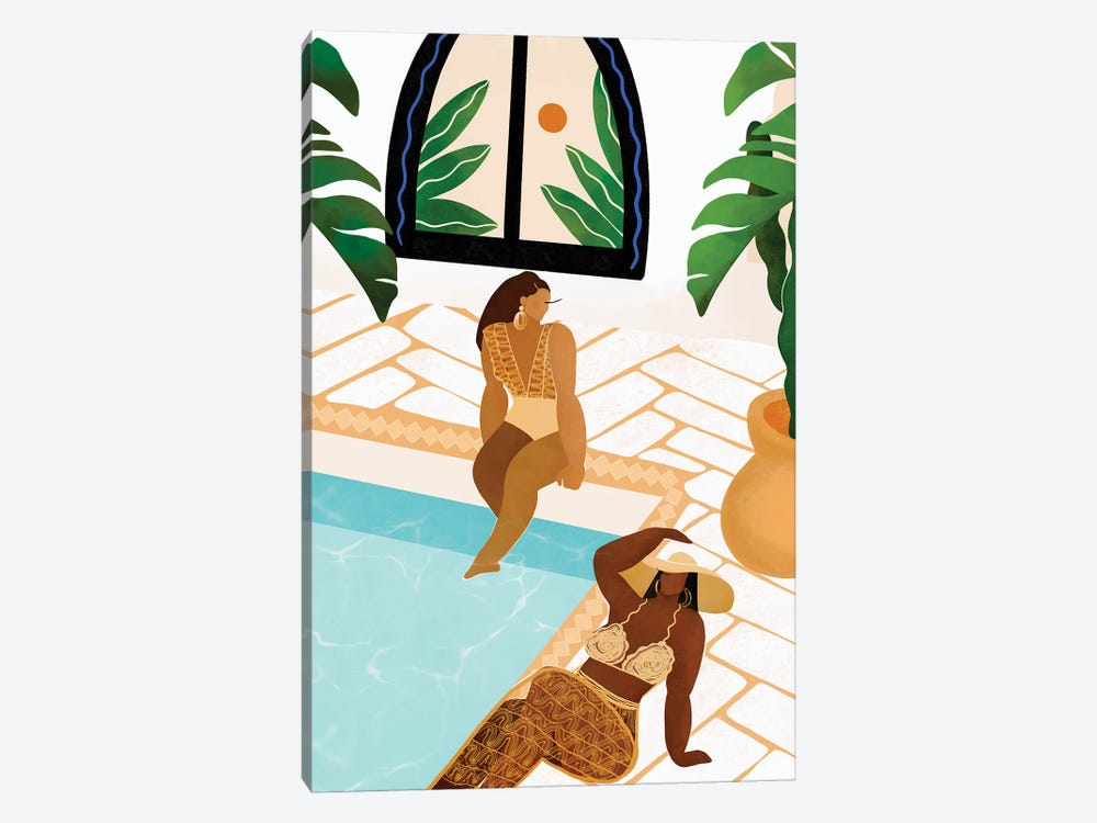 By The Pool by Bria Nicole 1-piece Canvas Artwork