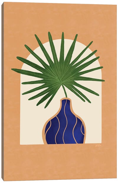 Fan Palm I Canvas Art Print - Tropical Leaf Art