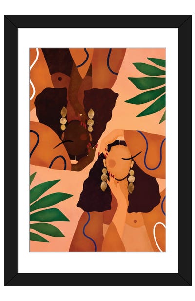 Jungle Girls Paper Art Print - Bria Nicole
