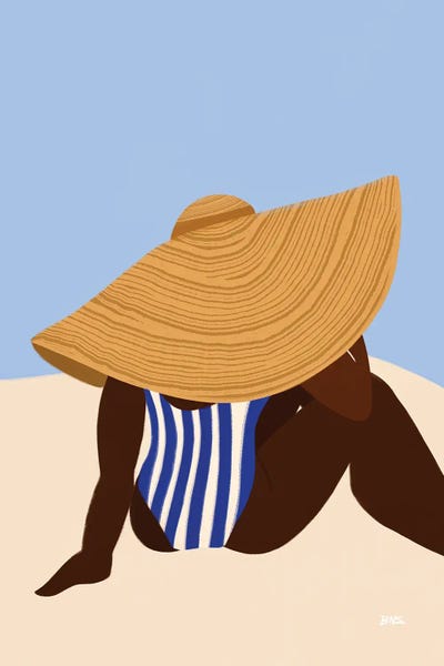 Beach Lover: Sunhat III by Bria Nicole
