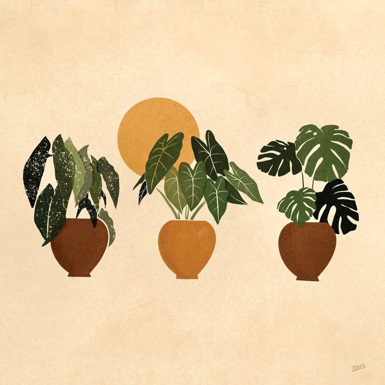 Houseplants I by Bria Nicole wall art