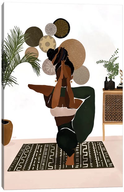 Balance Canvas Art Print - #BlackGirlMagic