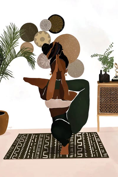 Large Floral & Botanical Art - Canvas Prints: Balance by Bria Nicole