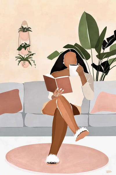 Large Art for Bedroom - Canvas Prints: Lounge by Bria Nicole