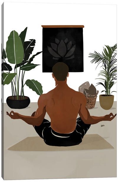 Focus Canvas Art Print - Yoga Art