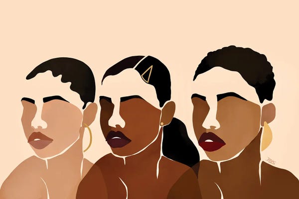 Wall Art: Sisters I by Bria Nicole