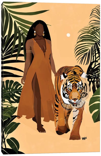 Aliya Canvas Art Print - Tiger Art
