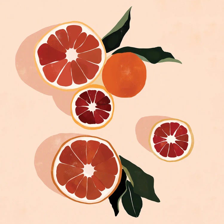 Grapefruit by Bria Nicole wall art