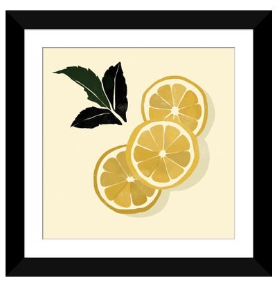 Lemons Paper Art Print - Bria Nicole
