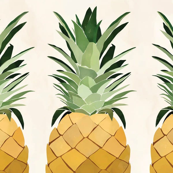 Kitchen: Pineapple Trio by Bria Nicole