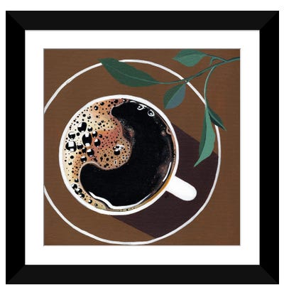 Coffee Paper Art Print - Bria Nicole