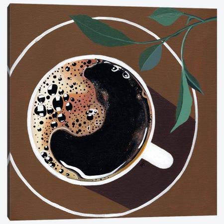 Coffee Canvas Print #BNC53} by Bria Nicole Canvas Artwork