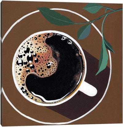 Coffee Canvas Art Print - Bria Nicole