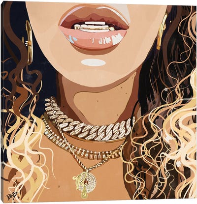 Bey Chains Canvas Art Print - Bria Nicole