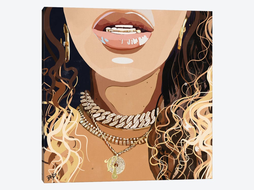 Bey Chains by Bria Nicole 1-piece Canvas Print