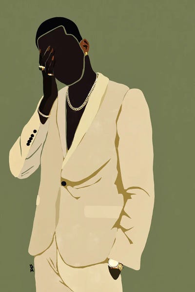 Large Minimalist Art - Canvas Prints: Pierre by Bria Nicole