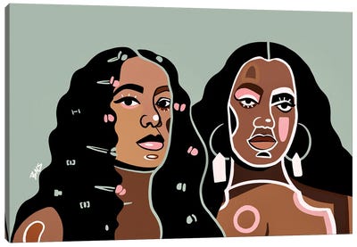 Solange Canvas Art Print - #BlackGirlMagic