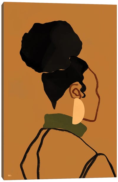 Gina Canvas Art Print - #BlackGirlMagic
