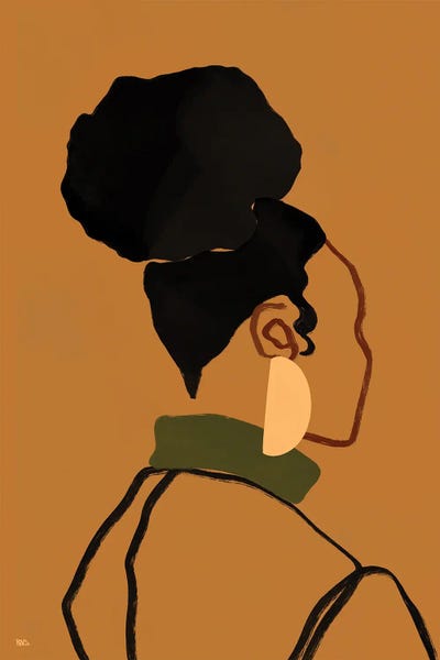Large Minimalist Art - Canvas Prints: Gina by Bria Nicole