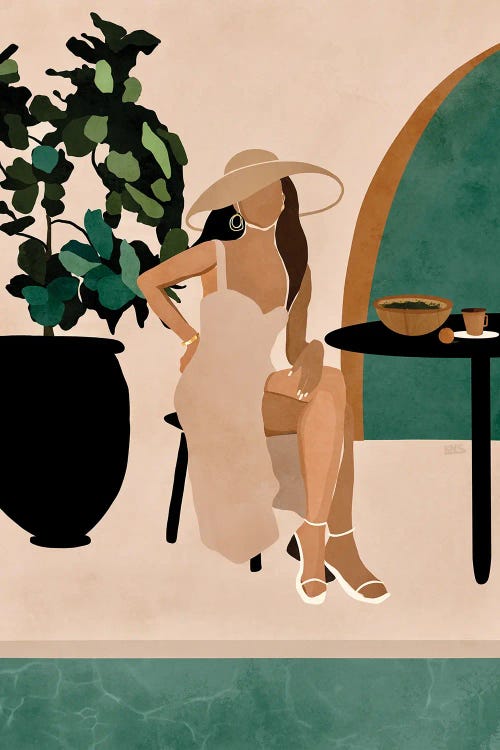 Poolside Brunch by Bria Nicole wall art