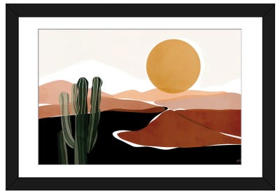 Desert Calm Paper Art Print - Bria Nicole