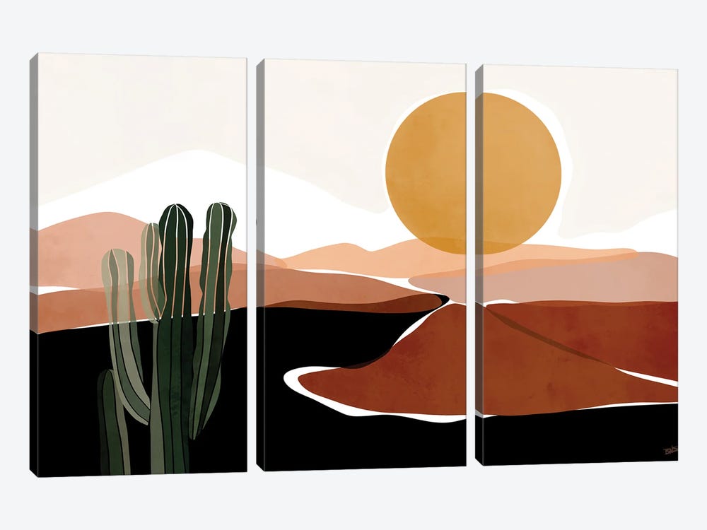 Desert Calm by Bria Nicole 3-piece Canvas Artwork