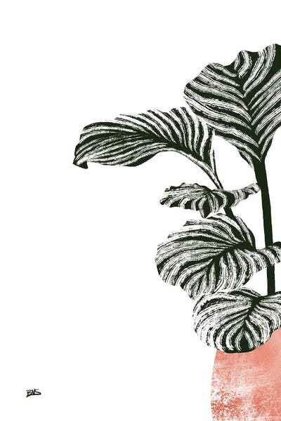 Large Modern Art - Canvas Prints: Calas II (rose gold) by Bria Nicole