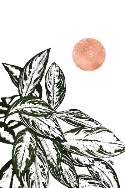 Large Modern Art - Canvas Prints: Calas I (rose gold) by Bria Nicole