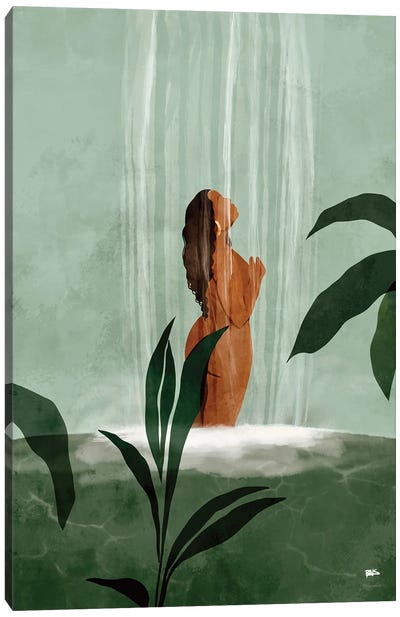 Rain On Me Canvas Art Print - Female Nudes