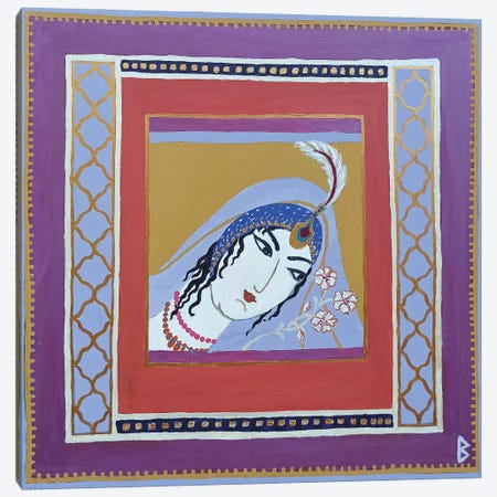 Persian Lady Canvas Print #BNI104} by Berit Bredahl Nielsen Canvas Art Print