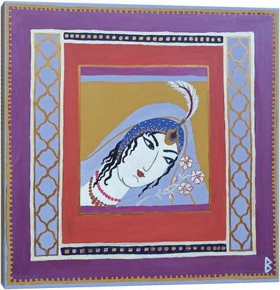 Persian Lady Canvas Art Print - Make-Up Art
