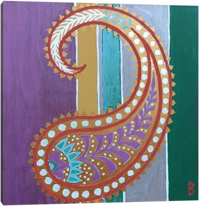 Indian Paisley Canvas Art Print - Global Patterns