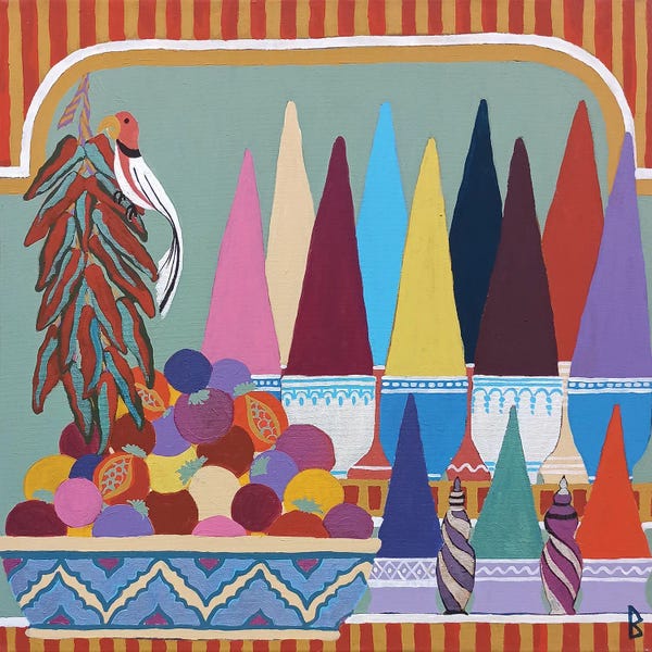 Berit Bredahl Nielsen: Bird In A Spice Market by Berit Bredahl Nielsen