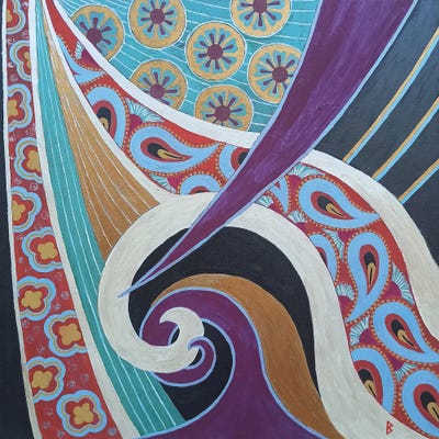 Silk Road Harmony by Berit Bredahl Nielsen art print