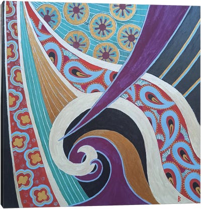 Silk Road Harmony Canvas Art Print - Indian Décor