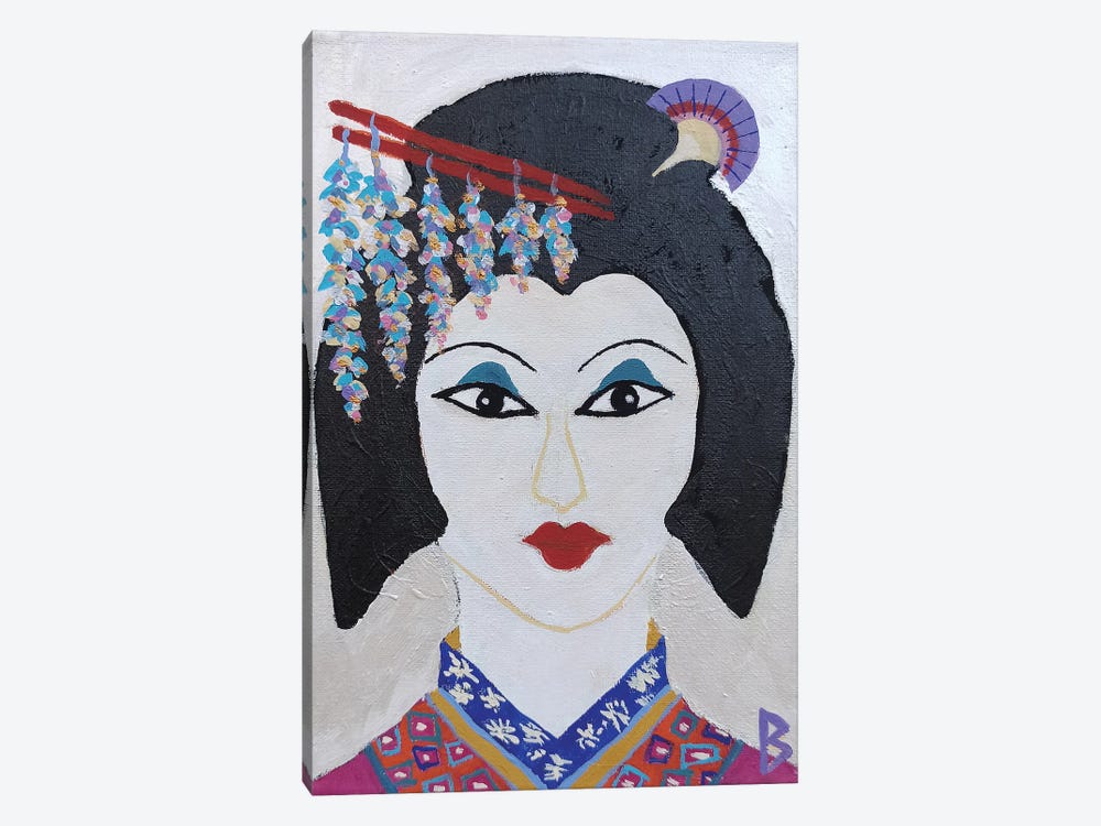 Japanese Woman by Berit Bredahl Nielsen 1-piece Canvas Print