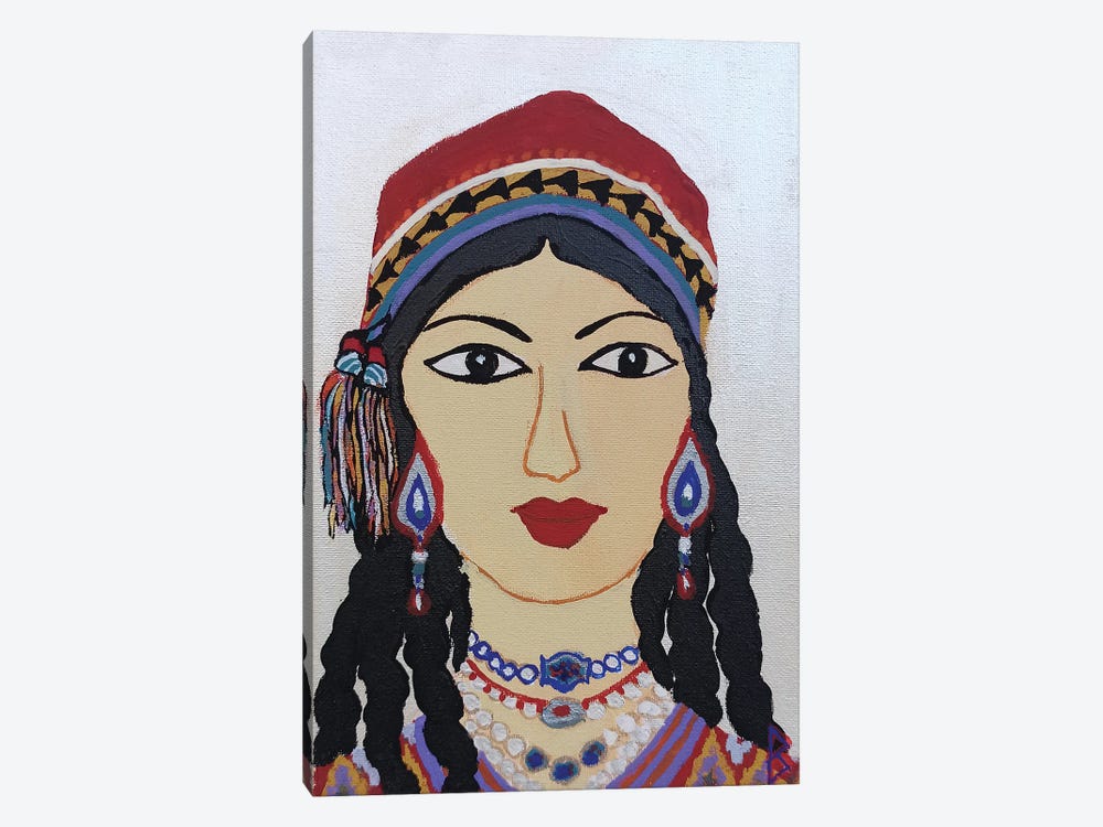 Young Woman From Uzbekistan by Berit Bredahl Nielsen 1-piece Canvas Wall Art
