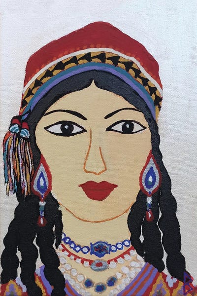 Berit Bredahl Nielsen: Young Woman From Uzbekistan by Berit Bredahl Nielsen