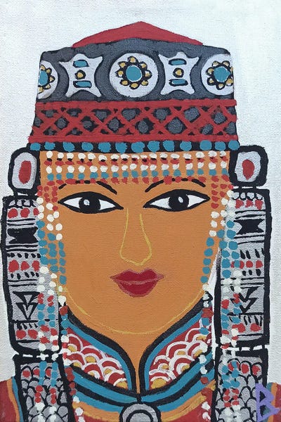 Berit Bredahl Nielsen: Young Woman From Mongolia by Berit Bredahl Nielsen