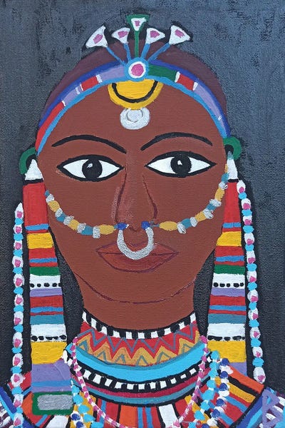 Berit Bredahl Nielsen: Masai Woman From Kenya by Berit Bredahl Nielsen