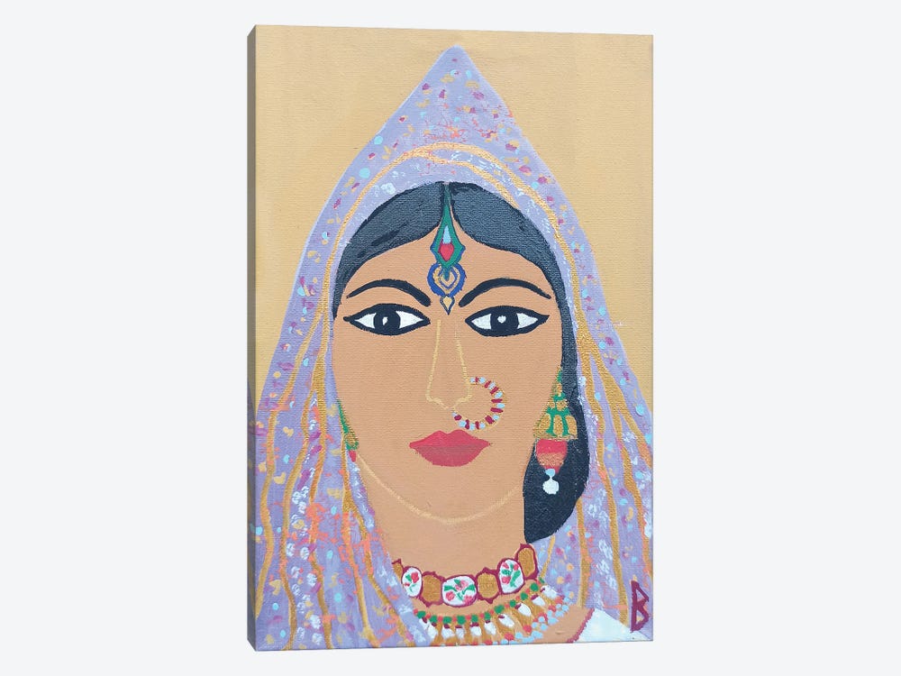 Indian Woman by Berit Bredahl Nielsen 1-piece Canvas Print