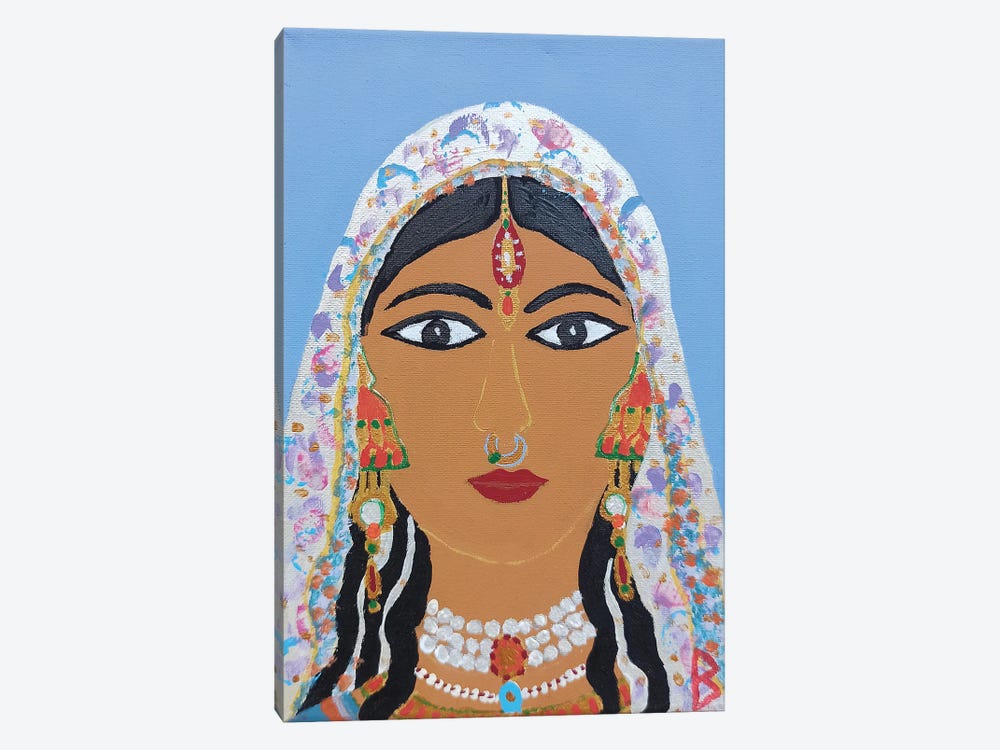 Young Indian Woman by Berit Bredahl Nielsen 1-piece Canvas Wall Art