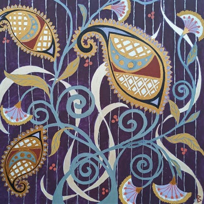 Silk Road Inspiration by Berit Bredahl Nielsen art print