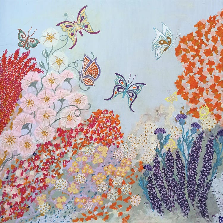 Butterfly Paradise Garden by Berit Bredahl Nielsen wall art