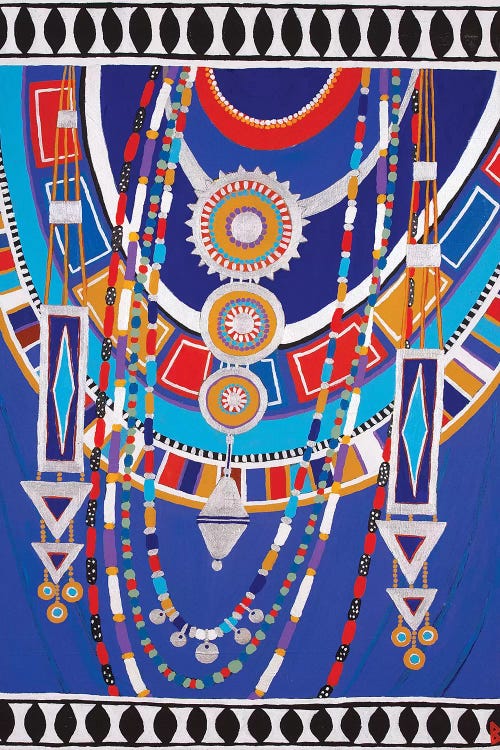 Masai Woman II - Blue